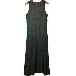 Vintage Anthropologie M Maxi Dress Jumper Sleeveless Grey Heather Modest Tank